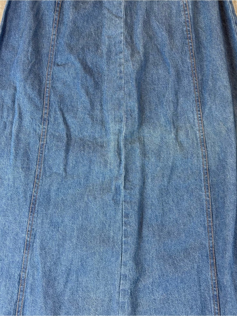 Newport News Vintage Denim Alma Button-Up Slit Maxi Skirt Wmn’s 8 - Picture 10 of 12